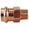 Copper Press By Tmg 3/4 in. x 1/2 in. Copper Press x MPT Male Adapter XPRMA3412 - alternate 1